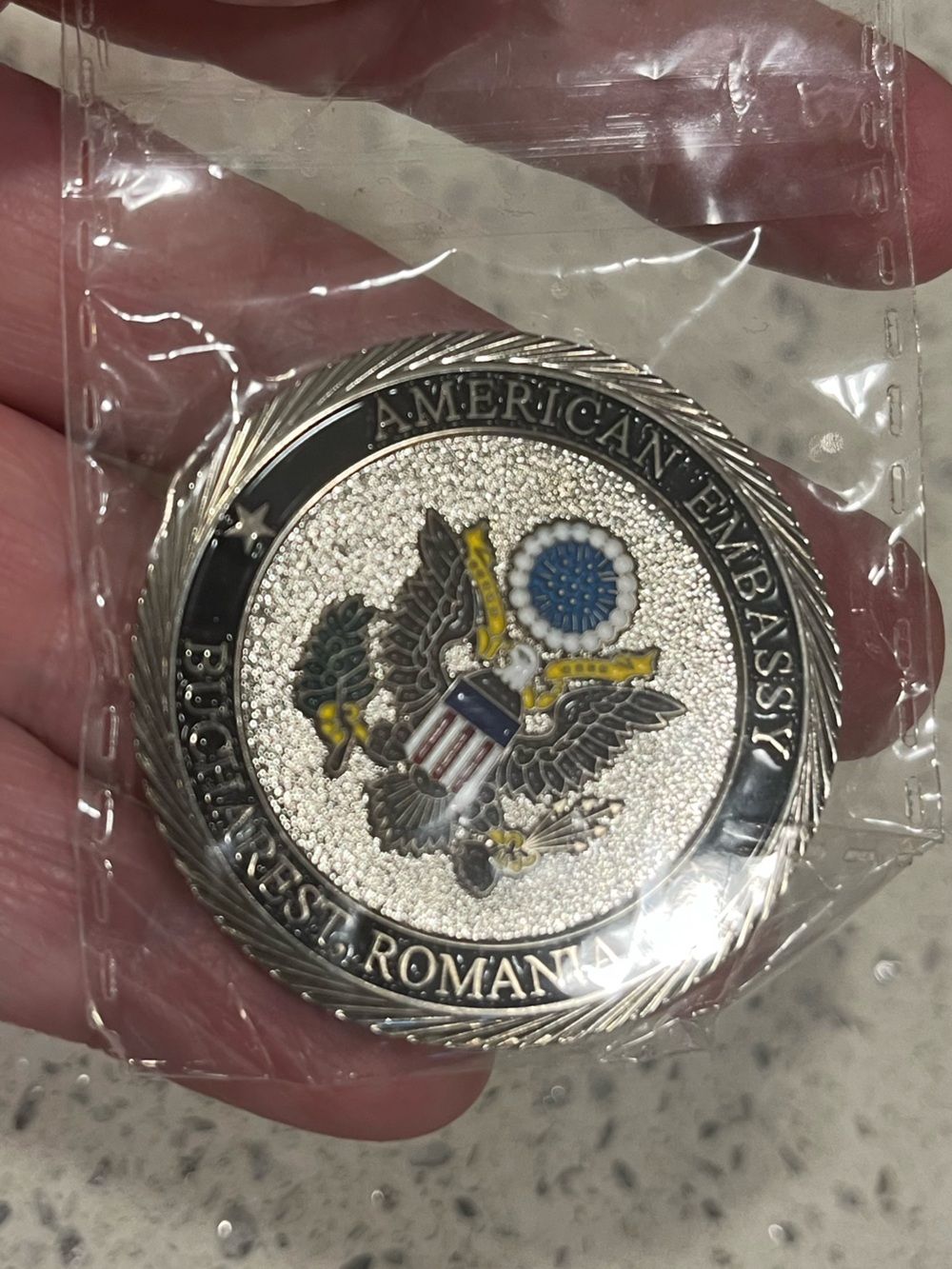 Embassy Challenge Coin Collection-Romania, Poland, Guatemala, Italy, Etc - Picture 16 of 16